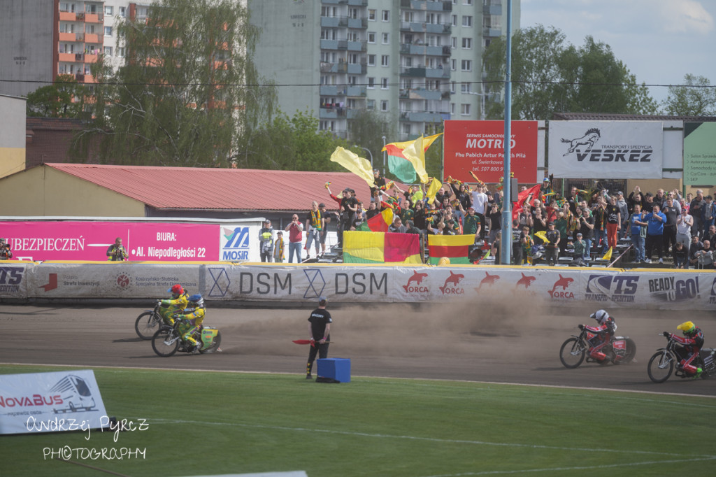 Polonia Piła przegrała u siebie ze Startem Gniezno. Tak to było
