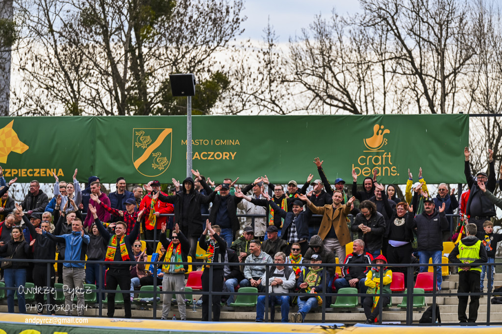 Polonia Piła – ROW Rybnik. Emocje i deszcz w obiektywie