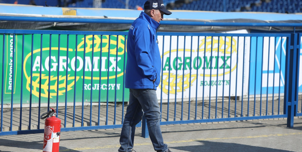 (fot. Magazyn Żużel /Mariusz Cwojda) Trener Marek Cieślak (H. Skrzydlewska Orzeł Łódź)