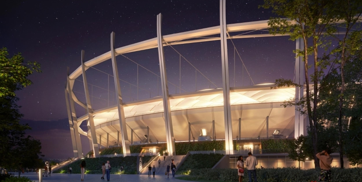 (fot. Archiwum) Wizualizacja nowego stadionu w Lublinie