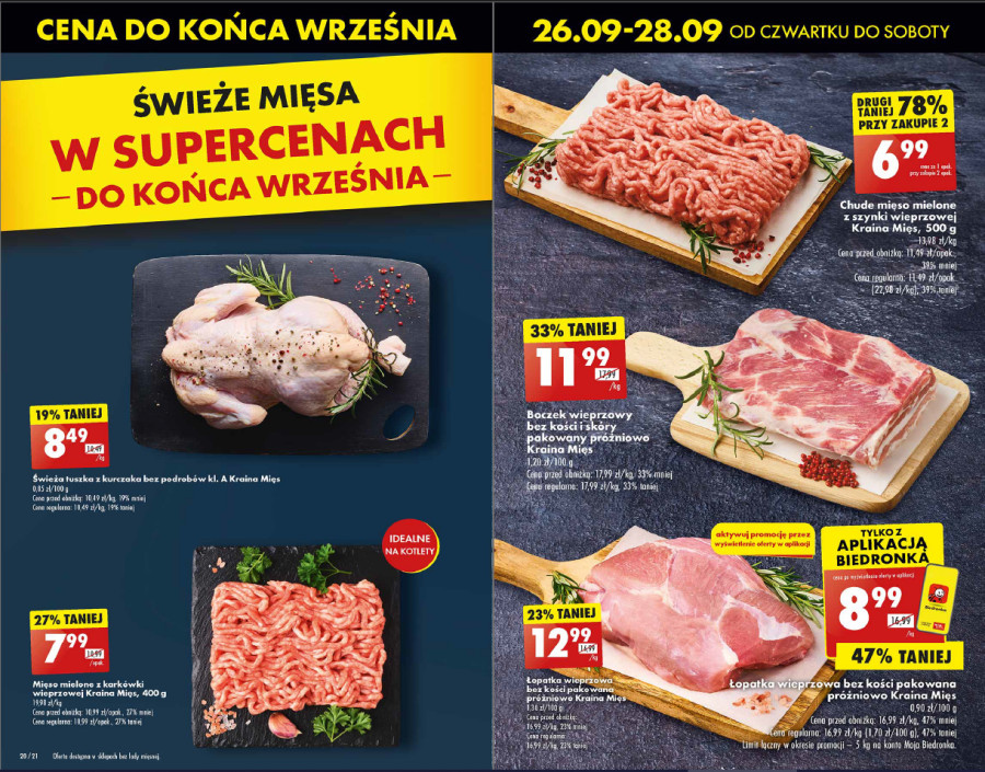 gazetka promocyjna biedronka - mięso