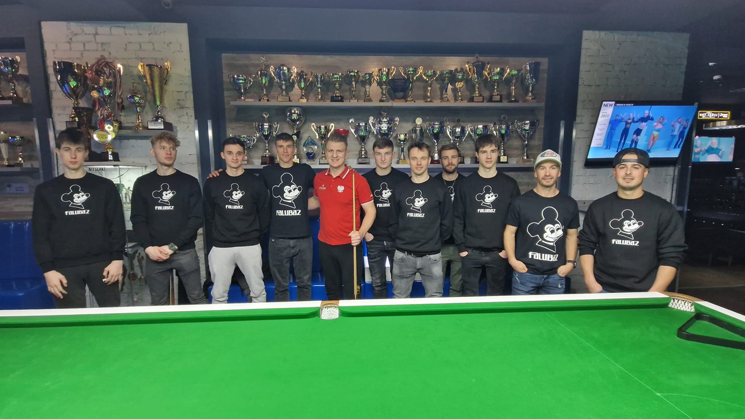 (fot. FB/Falubaz Zielona Góra) Falubaz i Marcin Nitschke w Hot Shots Music Club & Bilard